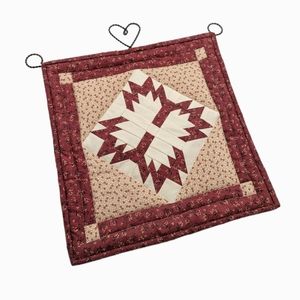 HANDMADE Quilt Square Heart Wall Hanging